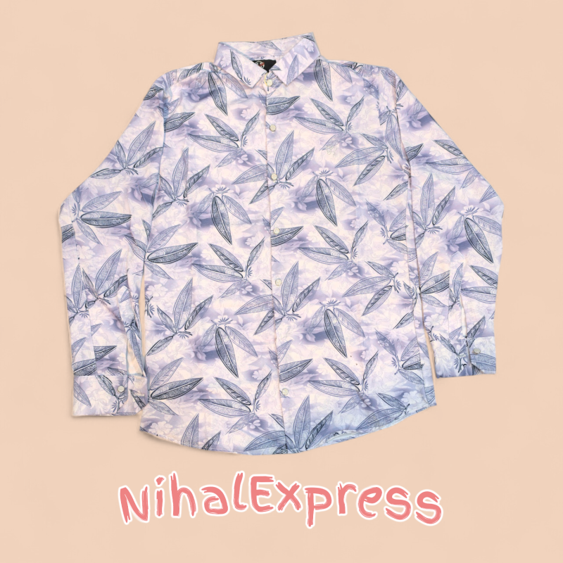 জাফরান প্রিমিয়াম কটন প্রিন্ট শার্ট